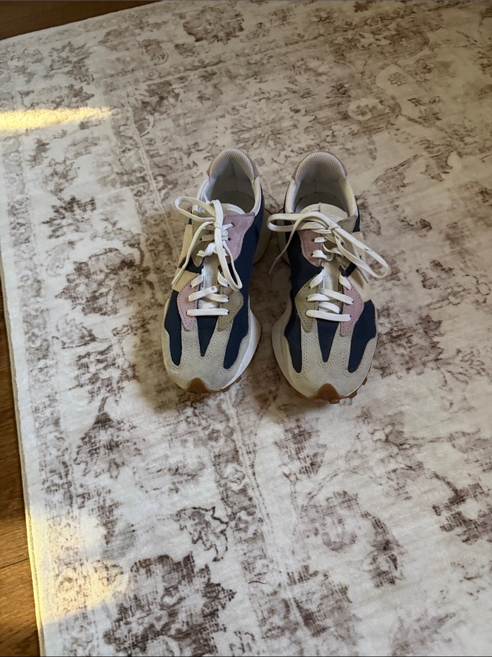 New Balance Navy, Pink & Cream Women's Sneakers